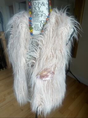 Hot & Delicious Pale Pink Faux Fur Vest